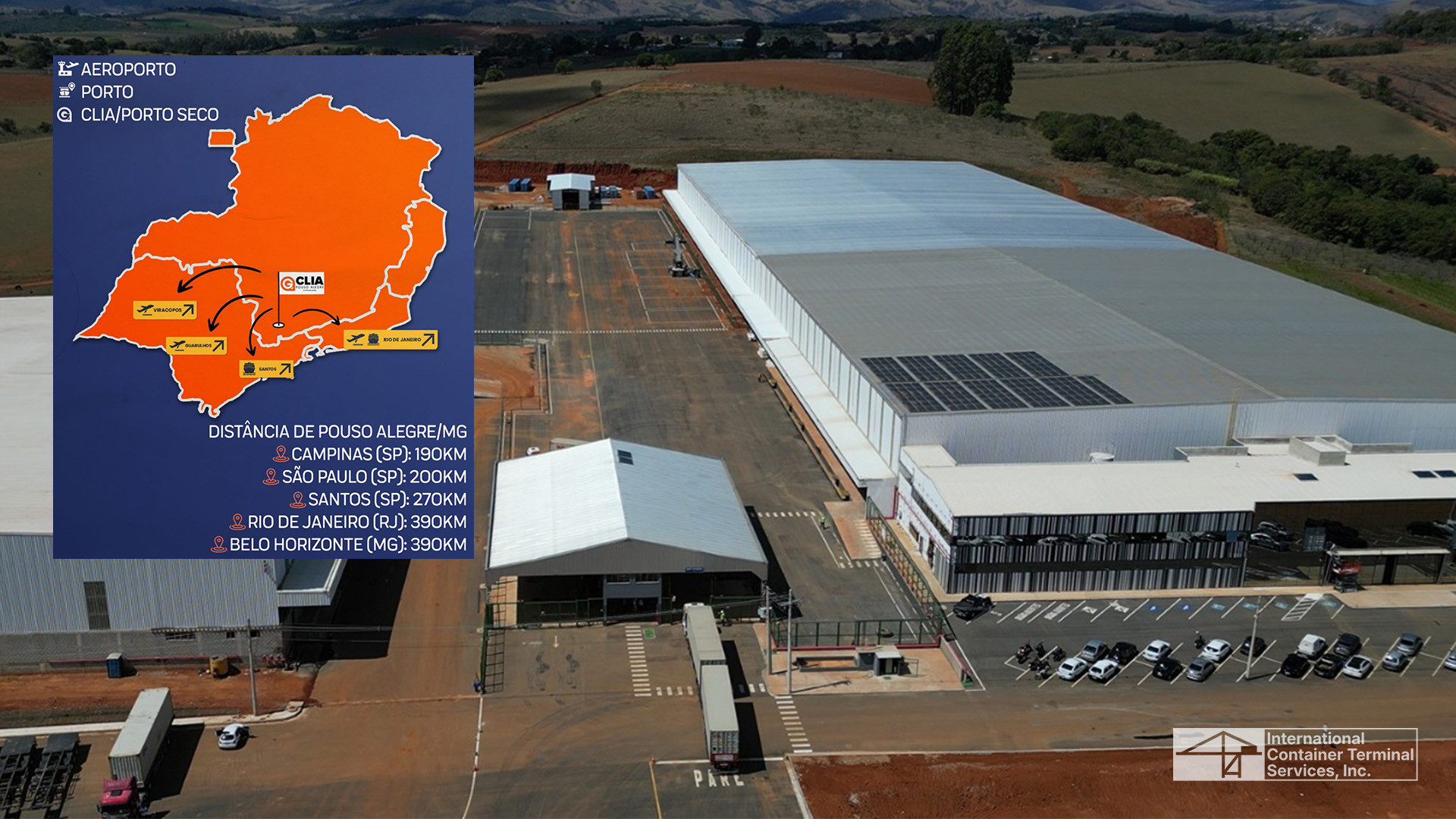 Aerial photo of CLIA's new facility