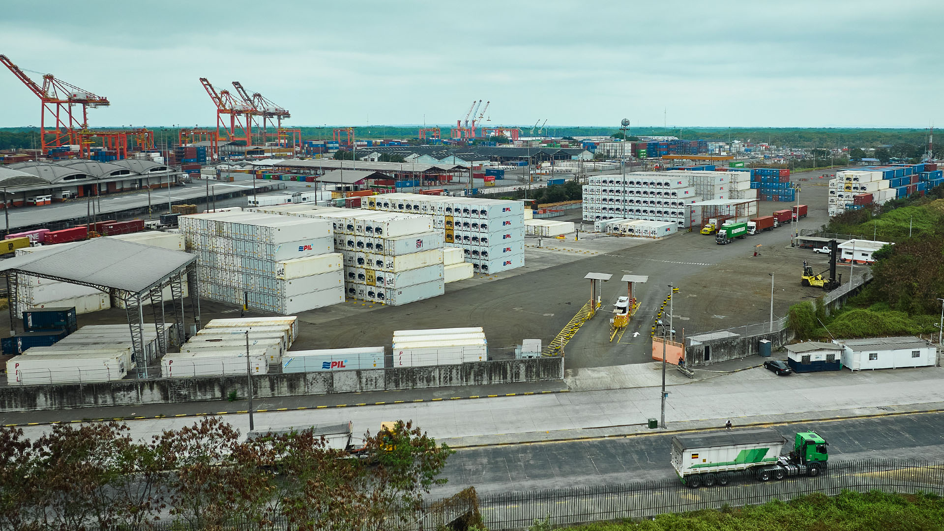 Empty container depot at Contecon Guayaquil