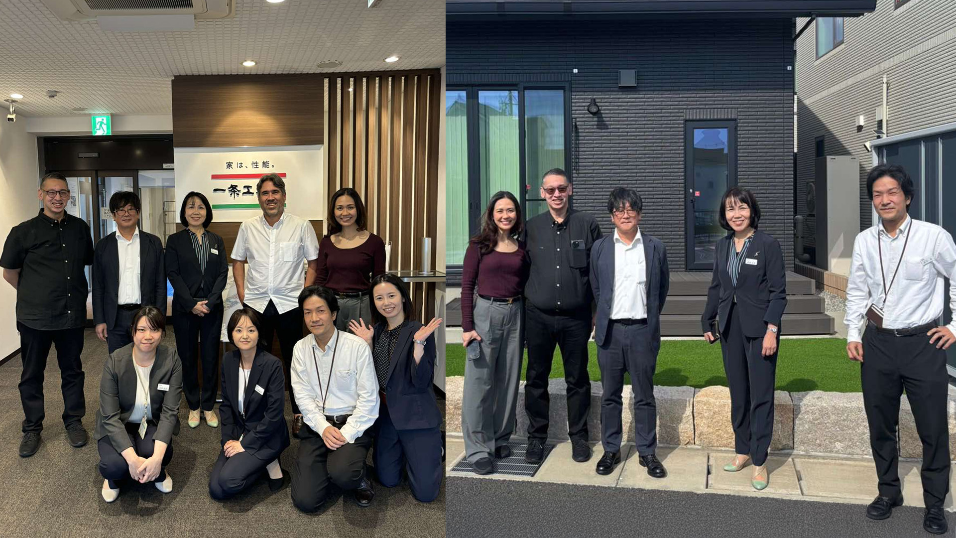 With Nihon Sangyo Officials