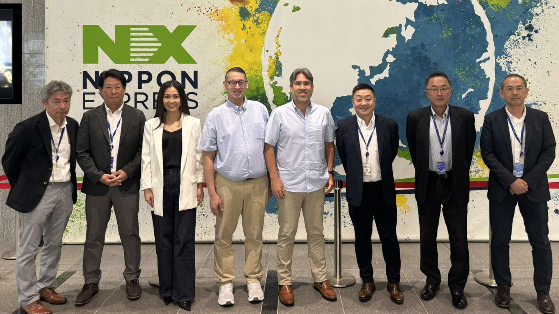 MICT officers at Nippon Express HQ