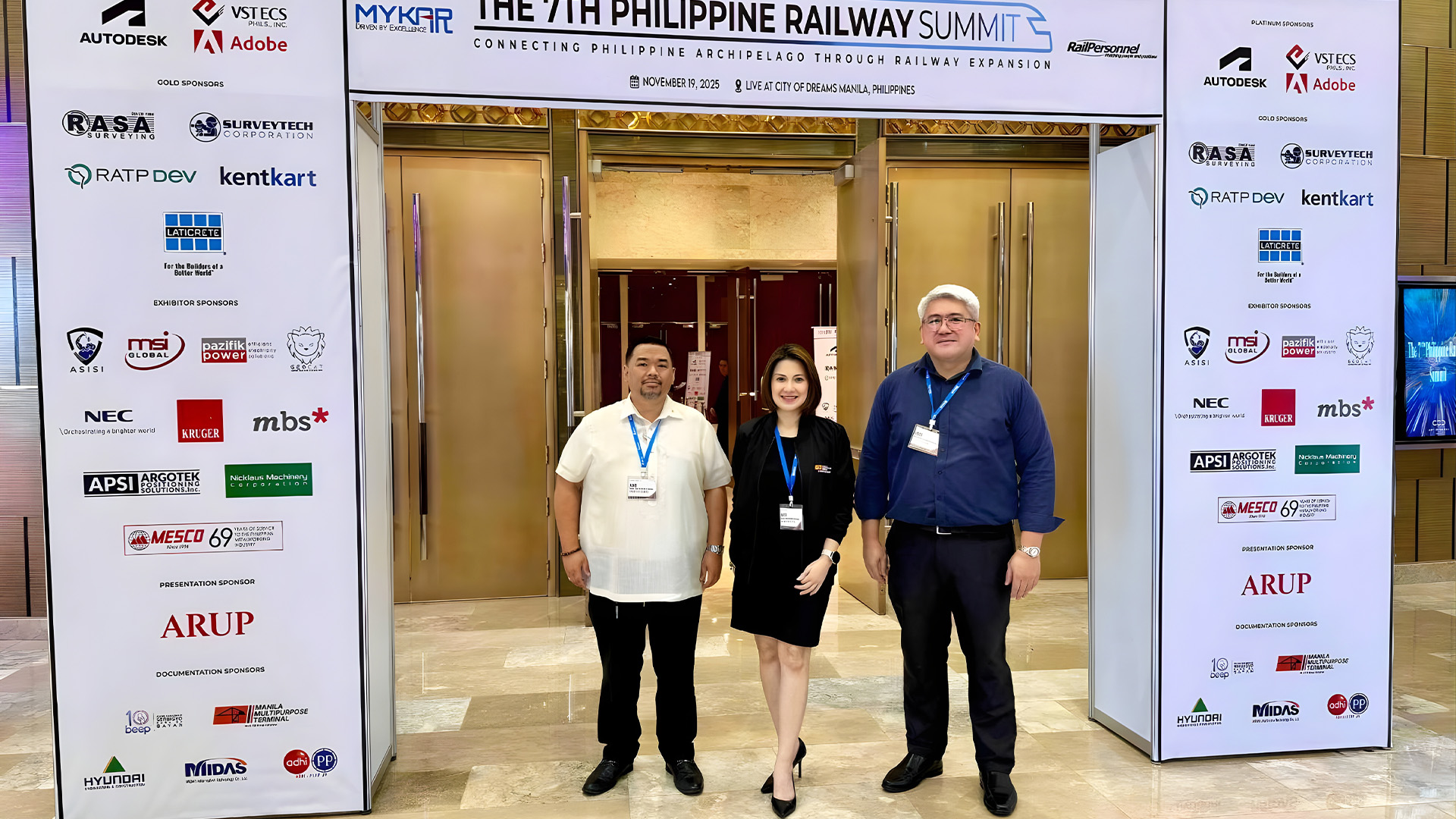 Benedict Eduardo (far left), account manager; Geraldine Santos, commercial head and Justin Ledesma, sales and marketing manager.