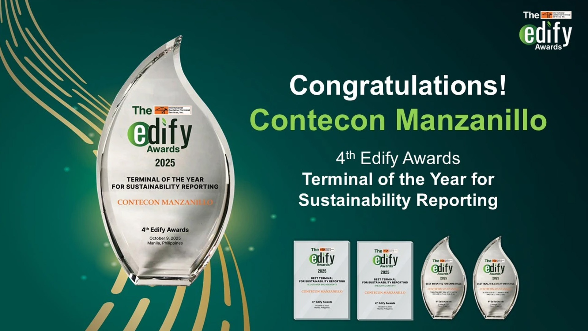 Superior ESG projects, terminals shine in 4<sup>th</sup> Edify Awards